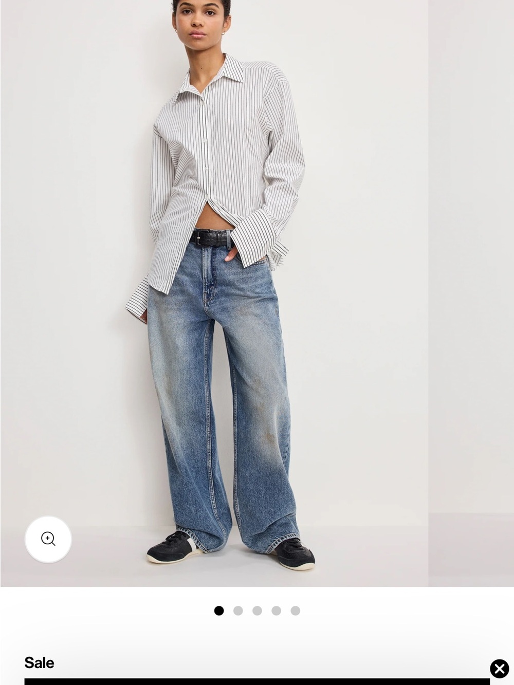 Good American Good Low Rise Baggy Jeans size 14 / 32